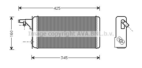 AVA QUALITY COOLING Теплообменник, отопление салона IVA6019